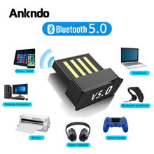 Load image into Gallery viewer, USB Bluetooth Adapters BT 5.0 USB Wireless Computer Adapter
